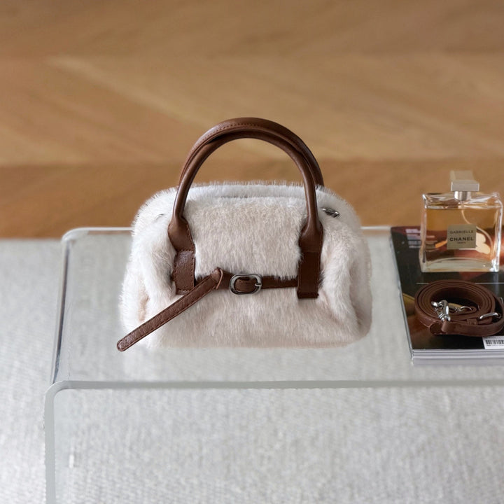 Elegante Kunstpelz Handtasche
