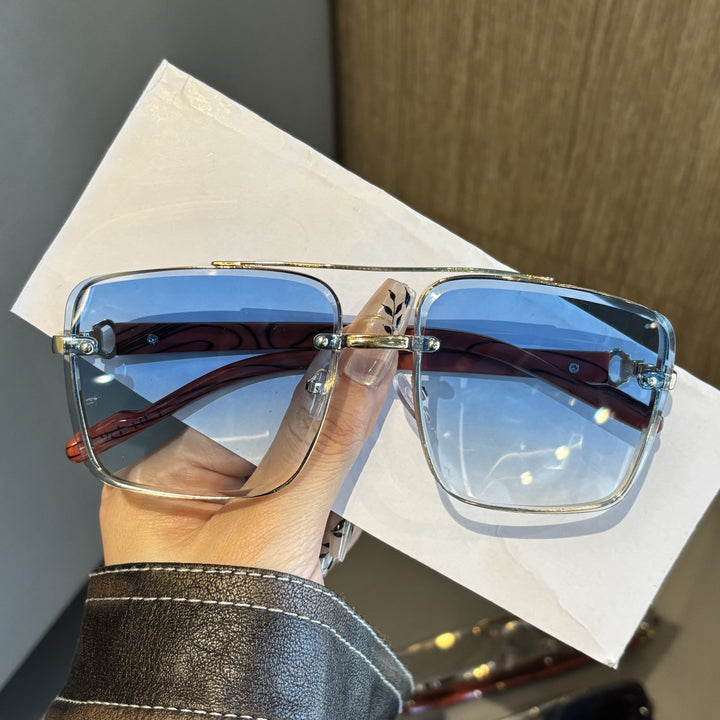 Oversized quadratische Rahmen-Sonnenbrille Karnz