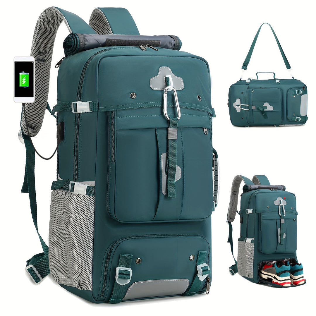 Unisex Multifunktionaler Rucksack mit integrierter Powerbank-Funktion Karnz