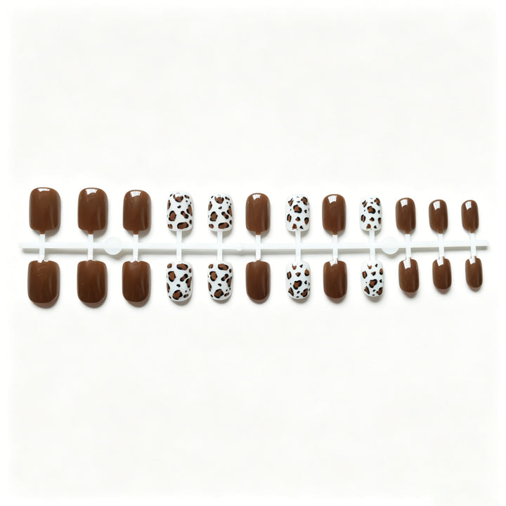 Leopard Print Nagelkunst Set