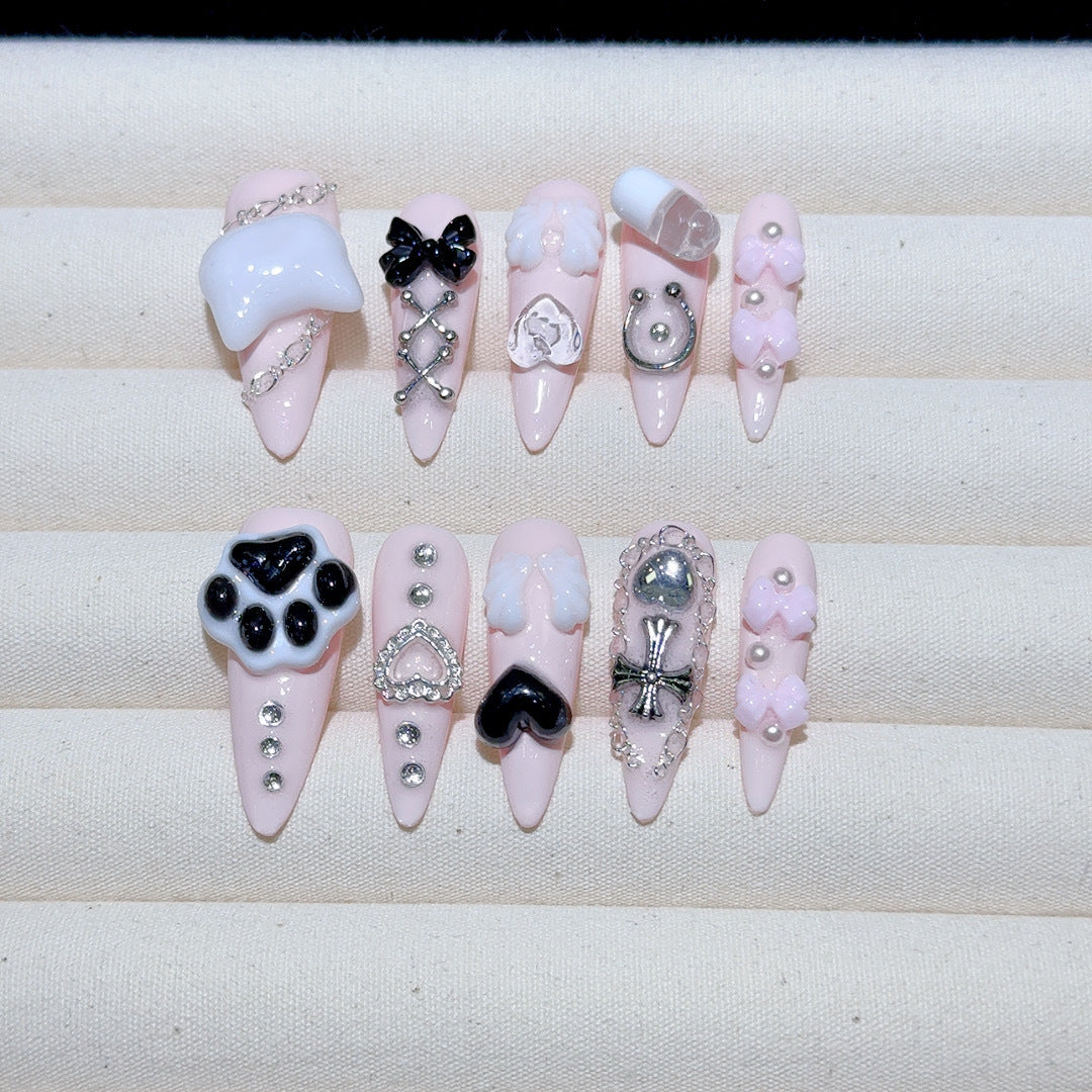 Premium dekorative 3D Nagelkunst Tipps