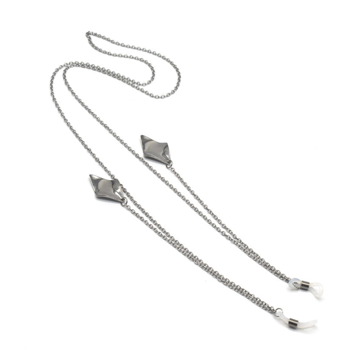 Zeitgenössische Metallic-Brille Kette Karnz