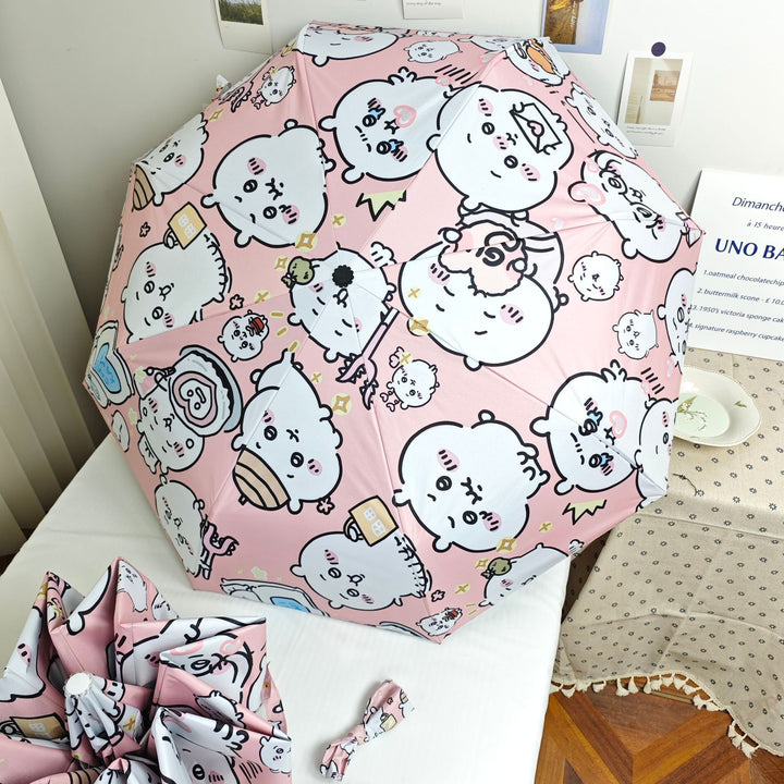 Damen Faltbarer Regenschirm mit humorvollem Tierdesign Karnz