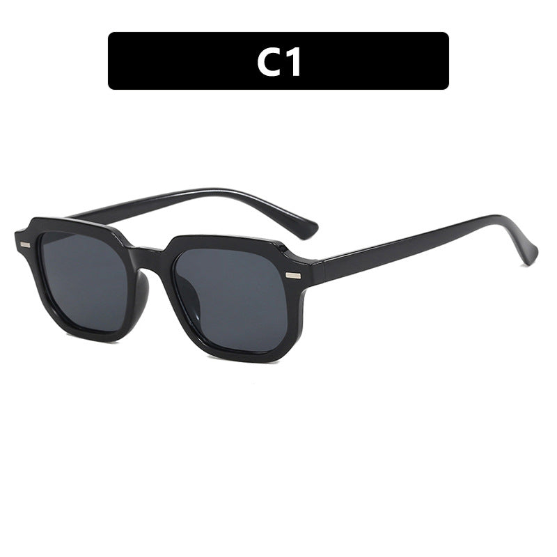 Damen quadratische Sonnenbrille mit stilvoller Rahmenstruktur und UV-Schutz Karnz