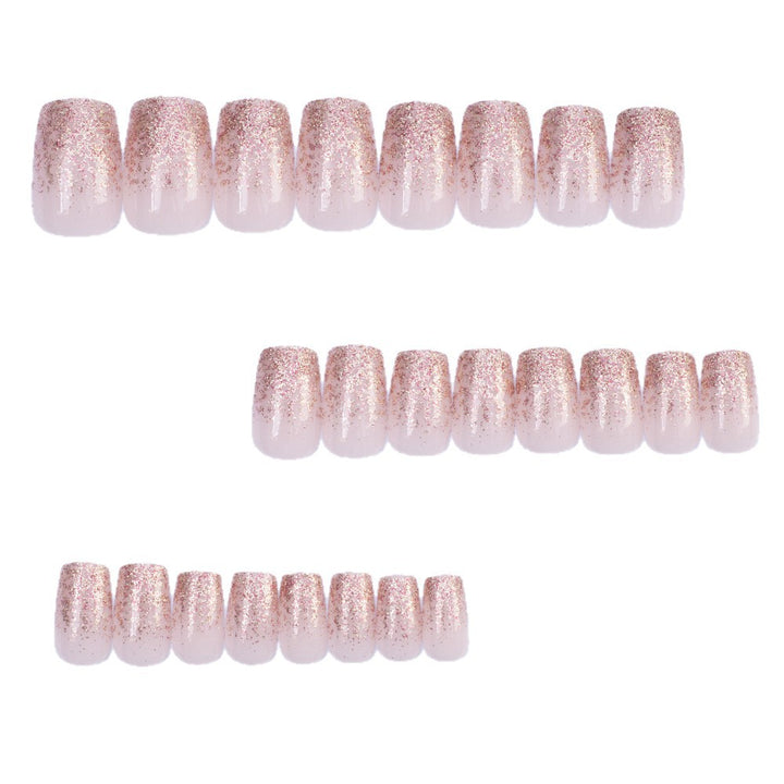 Glitzernde Kunstnägel mit Elegantem Ombre-Effekt Karnz