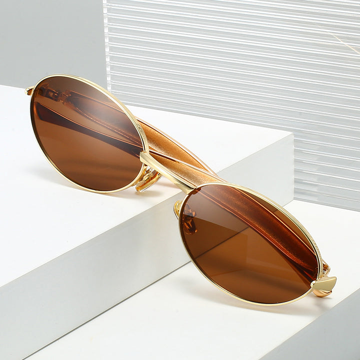 Elegante ovale Rahmen-Sonnenbrillen Karnz