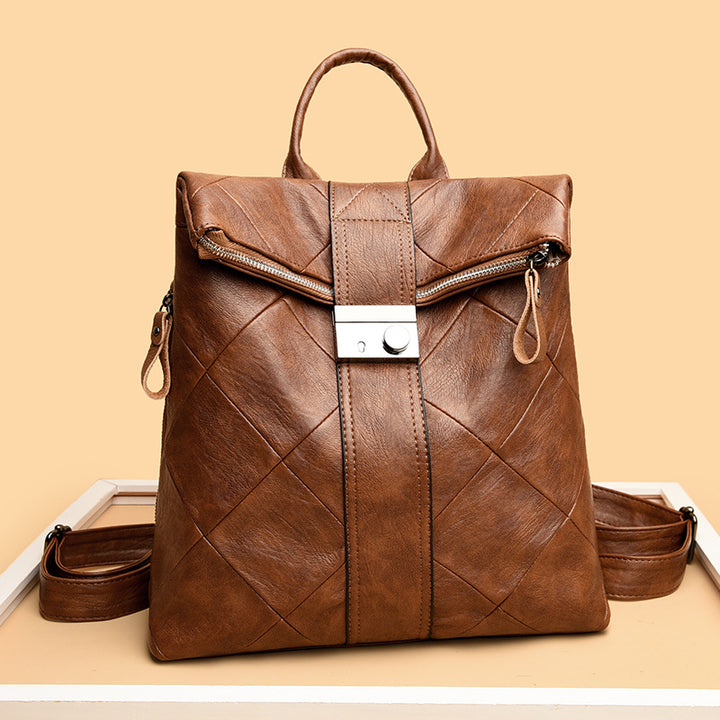 Chic Texturierter Rucksack Karnz