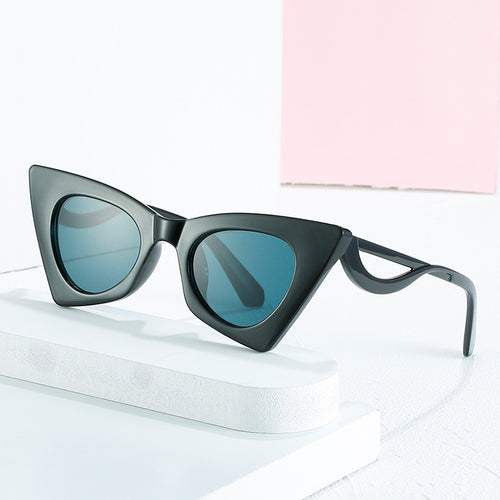 Damen Cat-Eye Sonnenbrille mit eleganten Design-Elementen Karnz