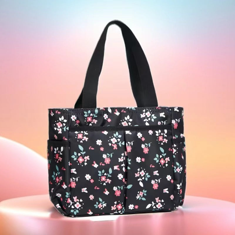Stylische gestreifte Mehrfach-Tasche Karnz