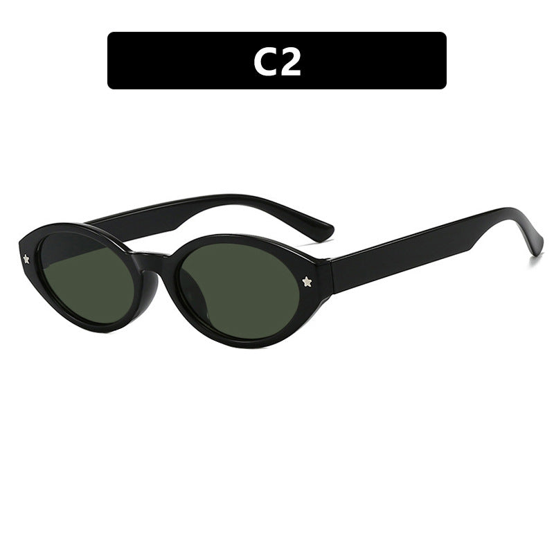 Damen Cat-Eye Sonnenbrille mit elegantem Tragetaschen-Design Karnz