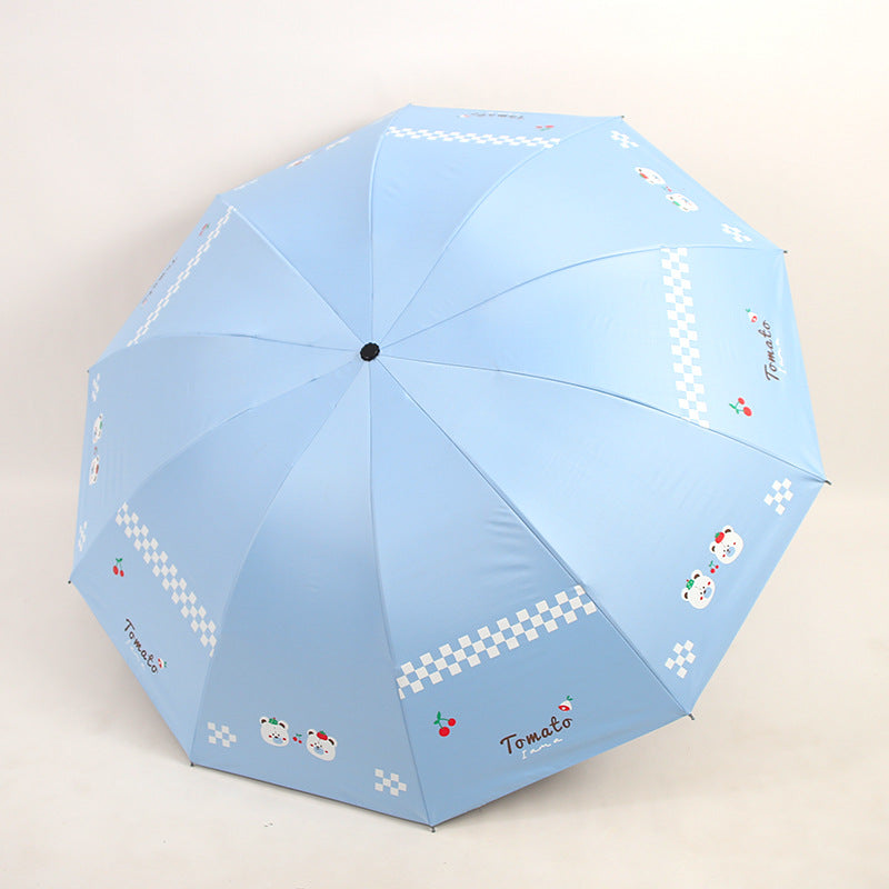 Damen Falt-Regenschirm mit kreativen Tiermotiven Karnz