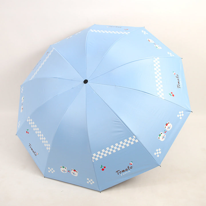 Damen Falt-Regenschirm mit kreativen Tiermotiven Karnz