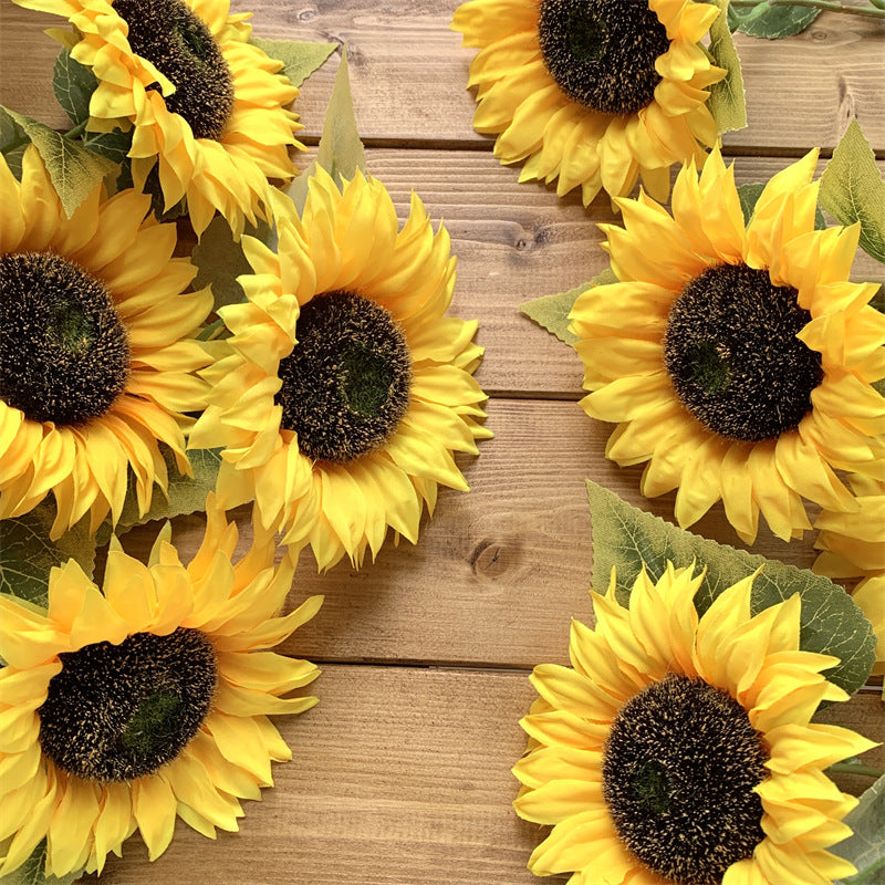 Realistische Künstliche Sonnenblumenstängel