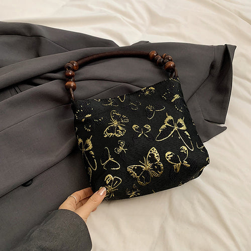 Elegante Schmetterlingsdruck-Handtasche