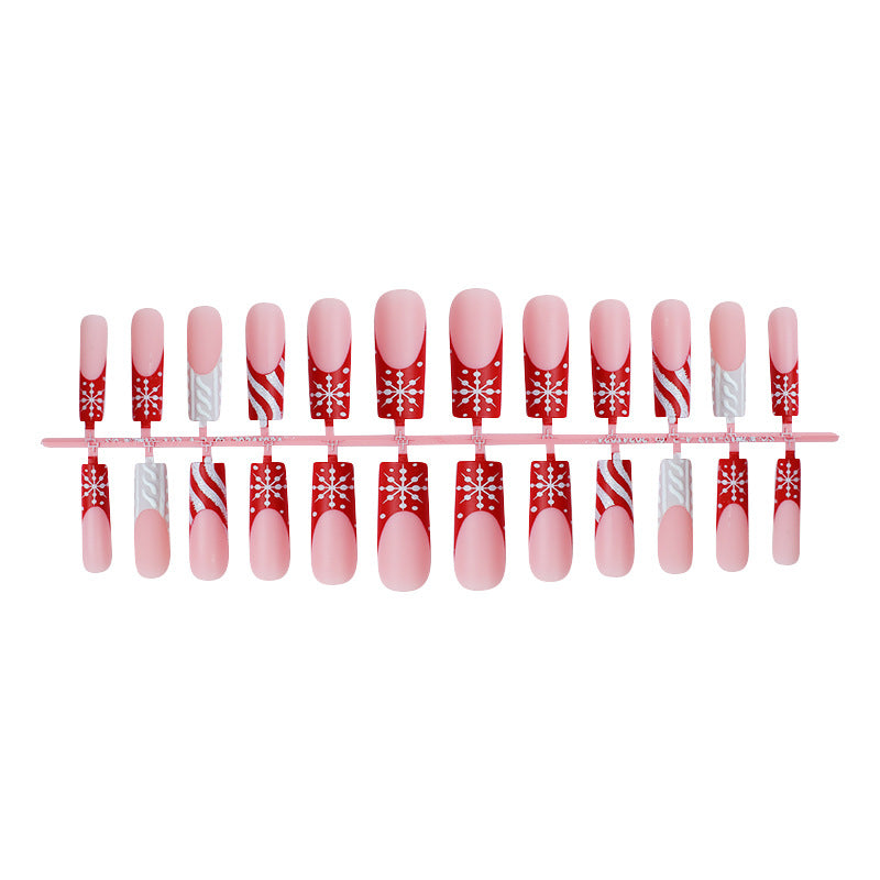 Festive Holiday Press-On Nagelkunst Set Karnz