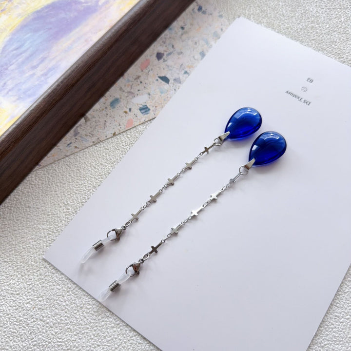 Elegante Tropfenohrringe mit Kettendetail Karnz