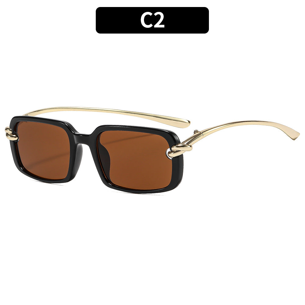 Elegante Rechte Rahmen Sonnenbrille