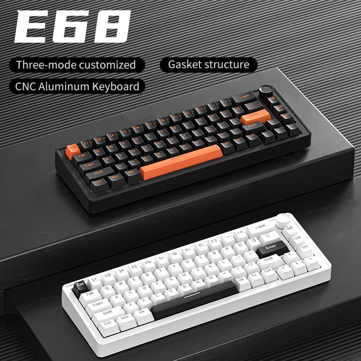 Drahtlose mechanische Tastatur mit anpassbaren Hintergrundbeleuchtungsfunktionen Karnz