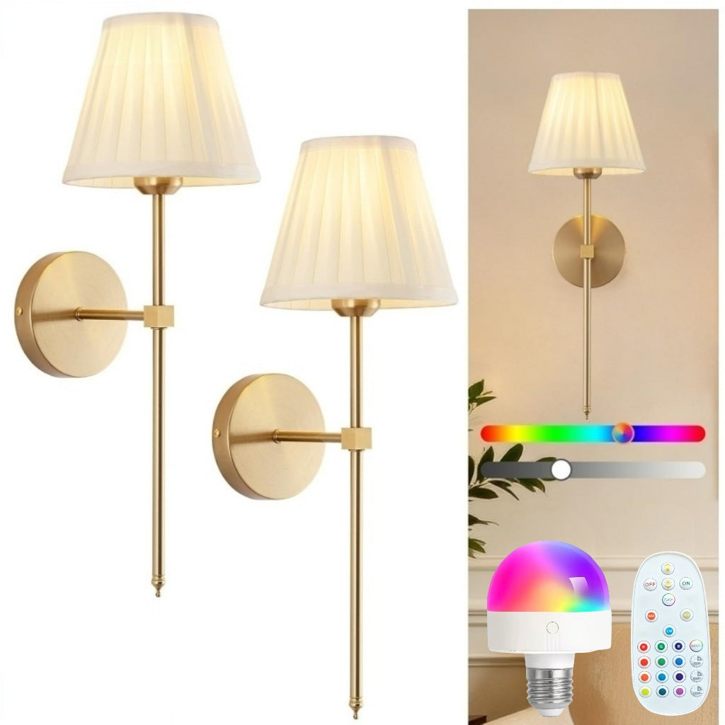 Elegante LED-Wandlampe mit Fernbedienung
