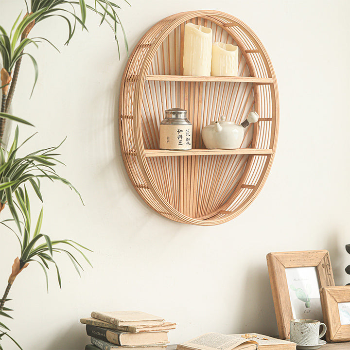 Wandregal Aus Natürlichem Rattan Karnz