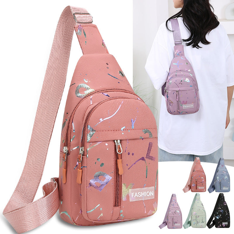 Künstlerische Sling-Tasche Karnz