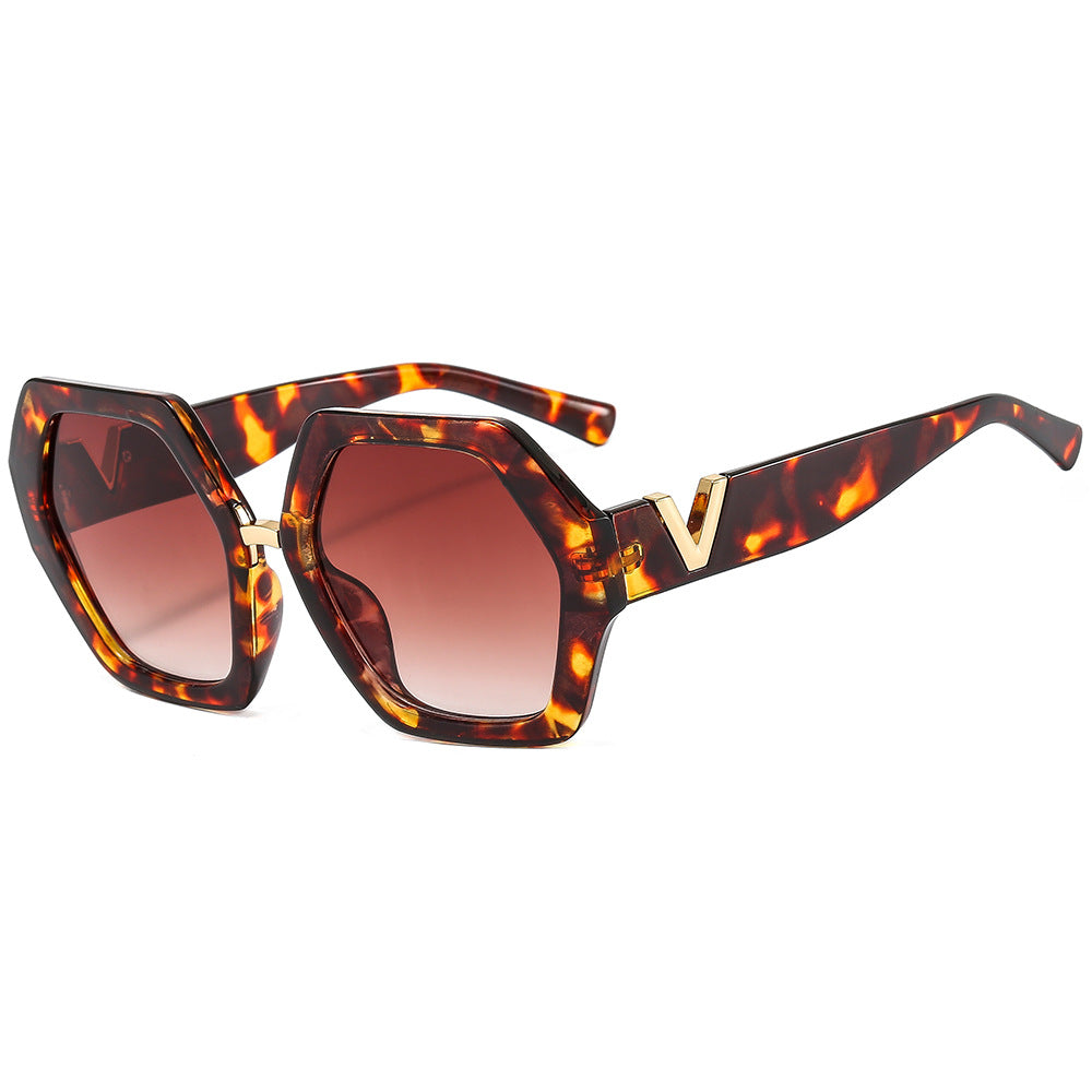 Damen elegante Sonnenbrille mit funkelndem Rahmen Karnz