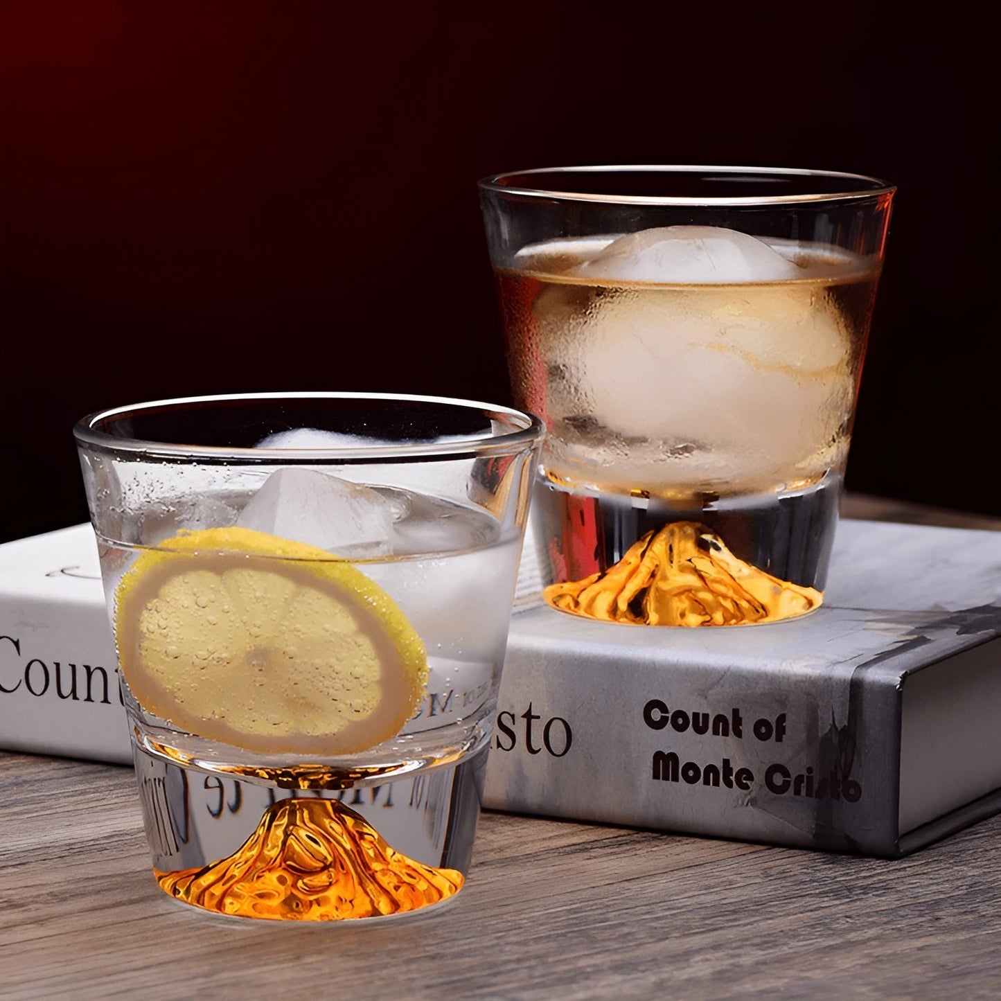 Whiskeygläser mit Mount Fuji Design – Elegantes Set für Kenner | Karnz