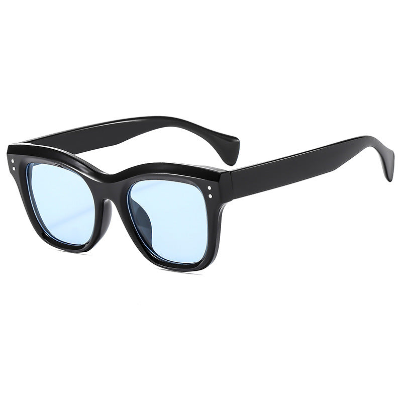 Damen oversized Sonnenbrille mit abgerundetem eckigem Rahmen und UV-Schutz Karnz