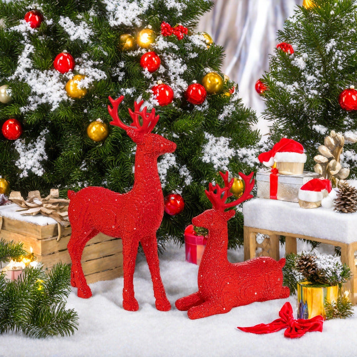 Elegante Weihnachtsdeko in Form von Rentieren Karnz