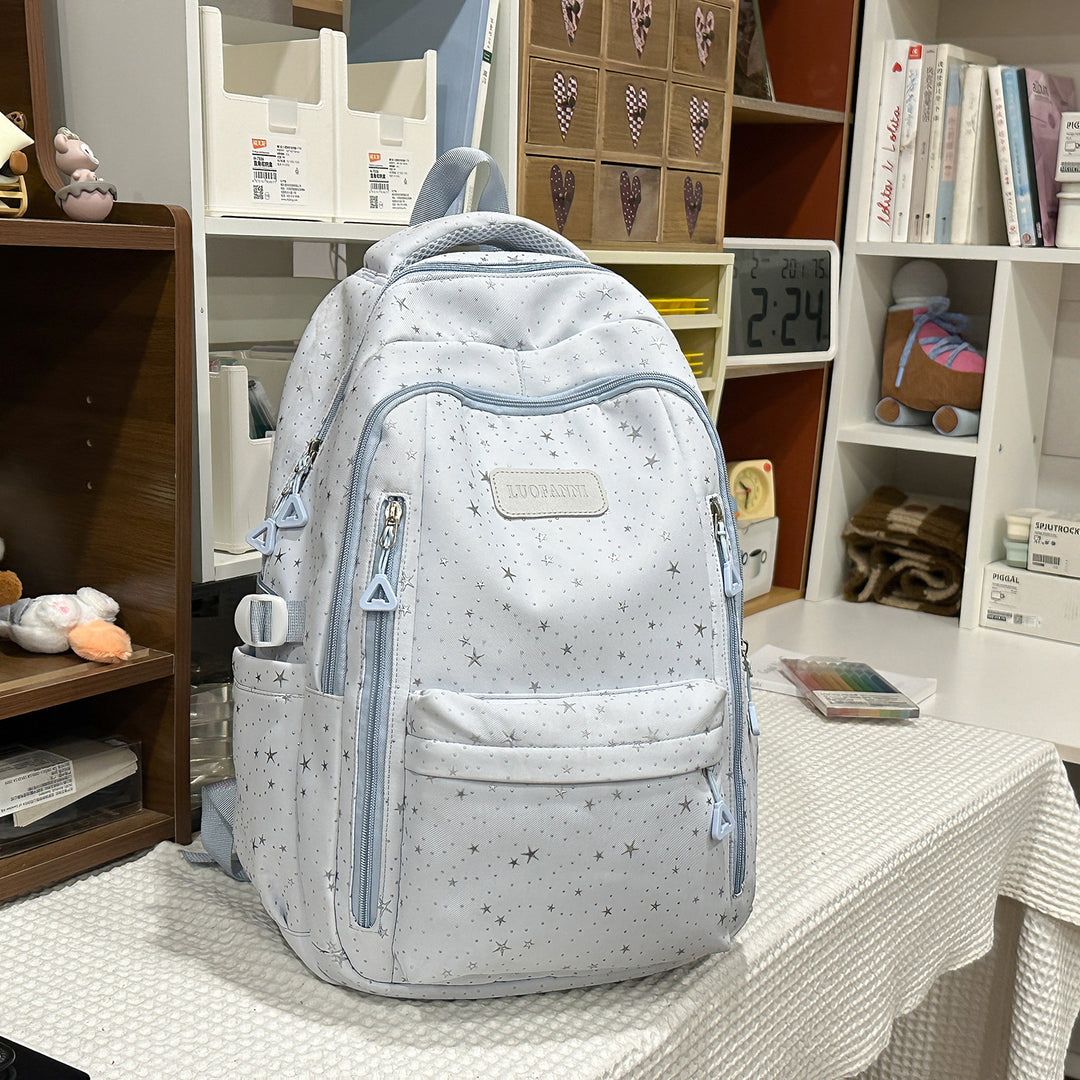 Stern-gedruckter Multi-Taschen Rucksack Karnz