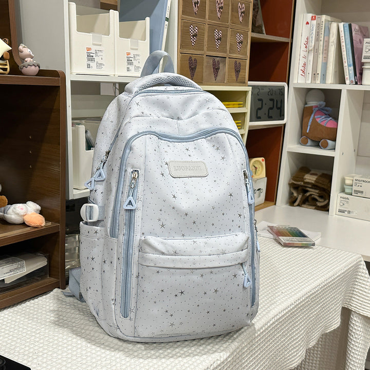 Stern-gedruckter Multi-Taschen Rucksack Karnz