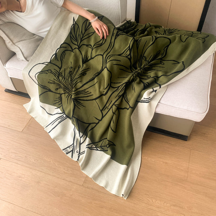 Florales Druck Wurfdecke