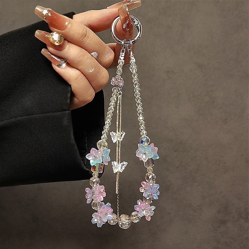 Dekorativer floral Charme Telefon Lanyard Karnz