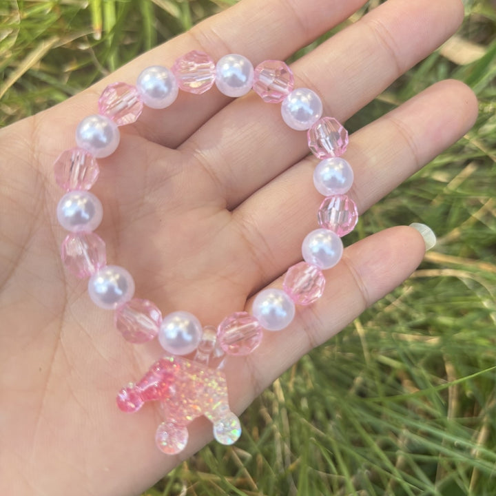 Süßes Armband mit Elefantenanhänger Aus Glas Karnz