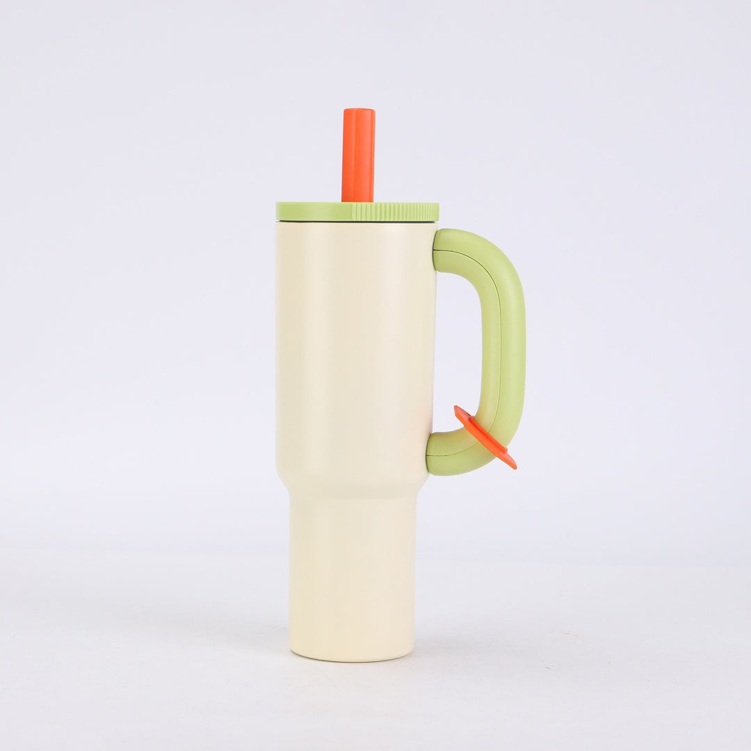 Damen stylischer Isolierbecher mit Strohhalm Karnz