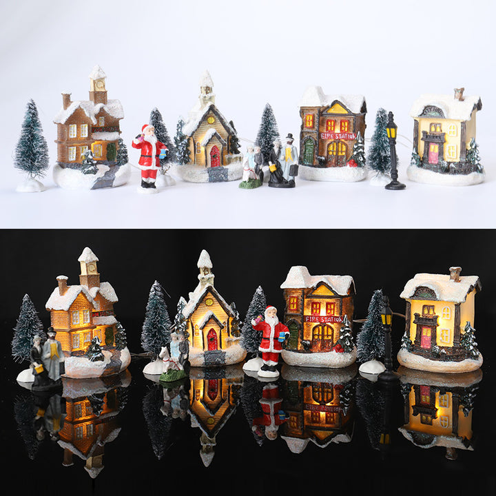 Weihnachtsdorf Dekorationsset Karnz
