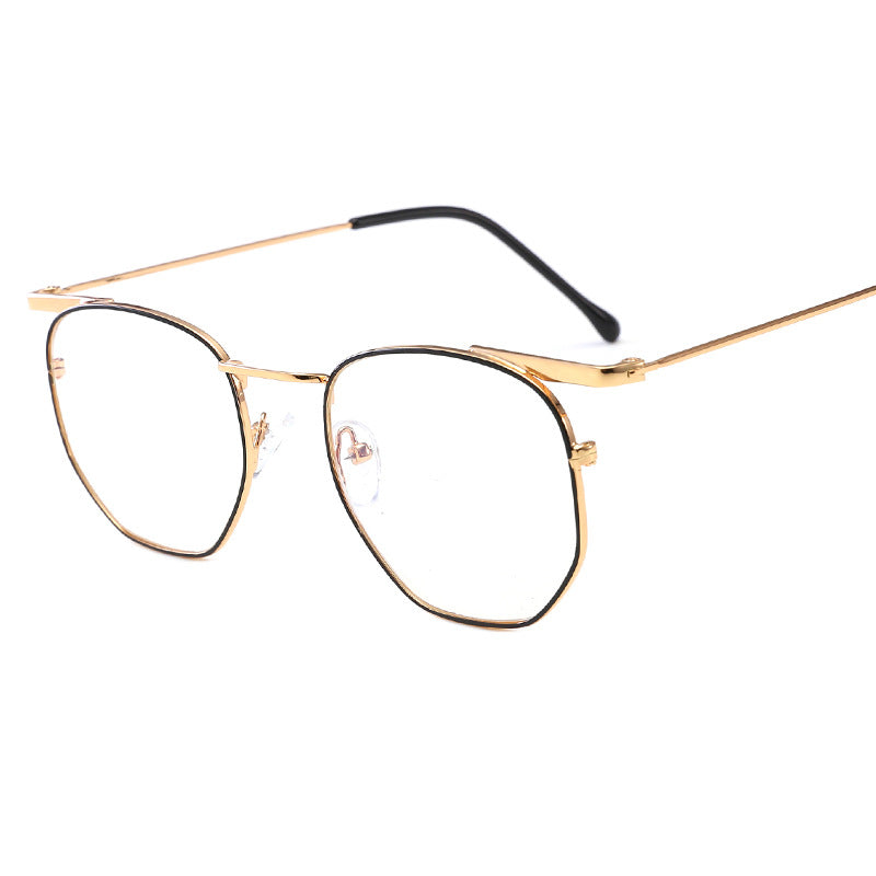 Damen modische geometrische Sonnenbrille mit elegantem Metallrahmen Karnz