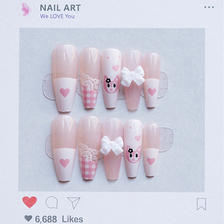 Kreatives thematisiertes Press-On-Nagelkunst-Set
