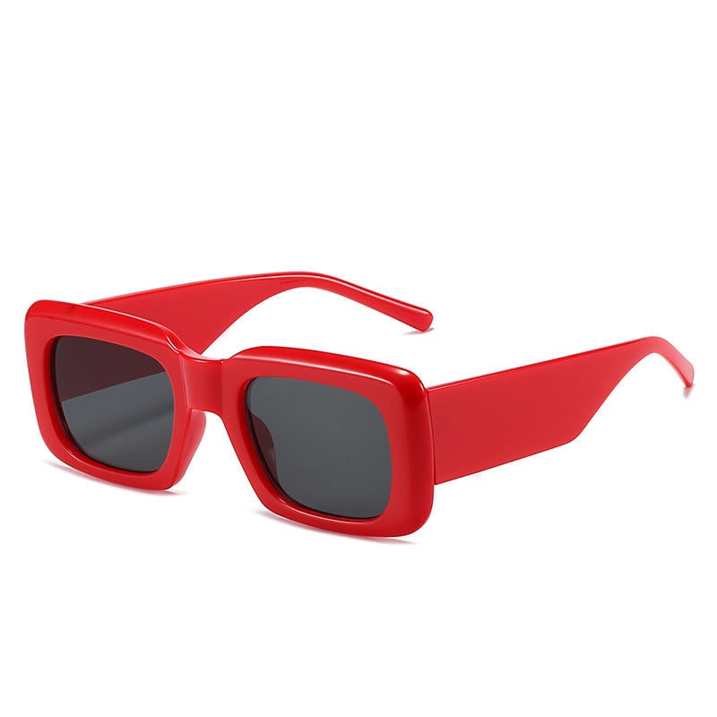 Damen quadratische Modetrends Sonnenbrille Karnz