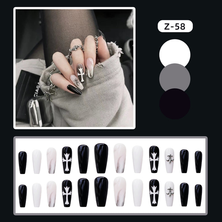 Künstlerisches Press-On-Nageldesign