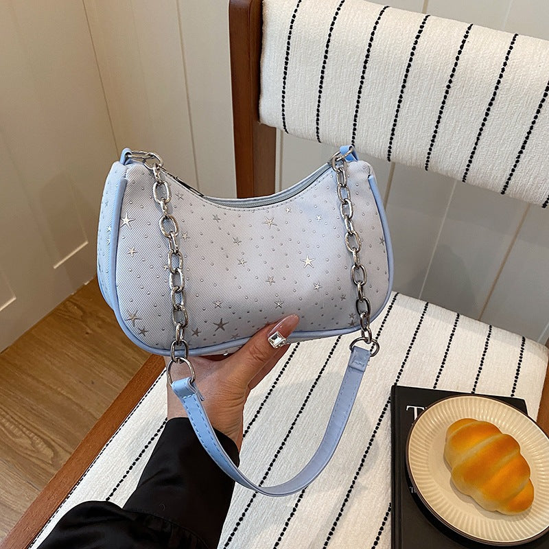 Sternenmuster Abend Handtasche