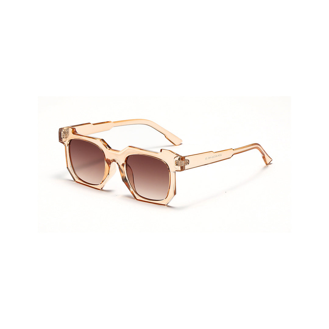 Damen modische transparente Sonnenbrille mit stilvollen Verlaufsgläsern Karnz