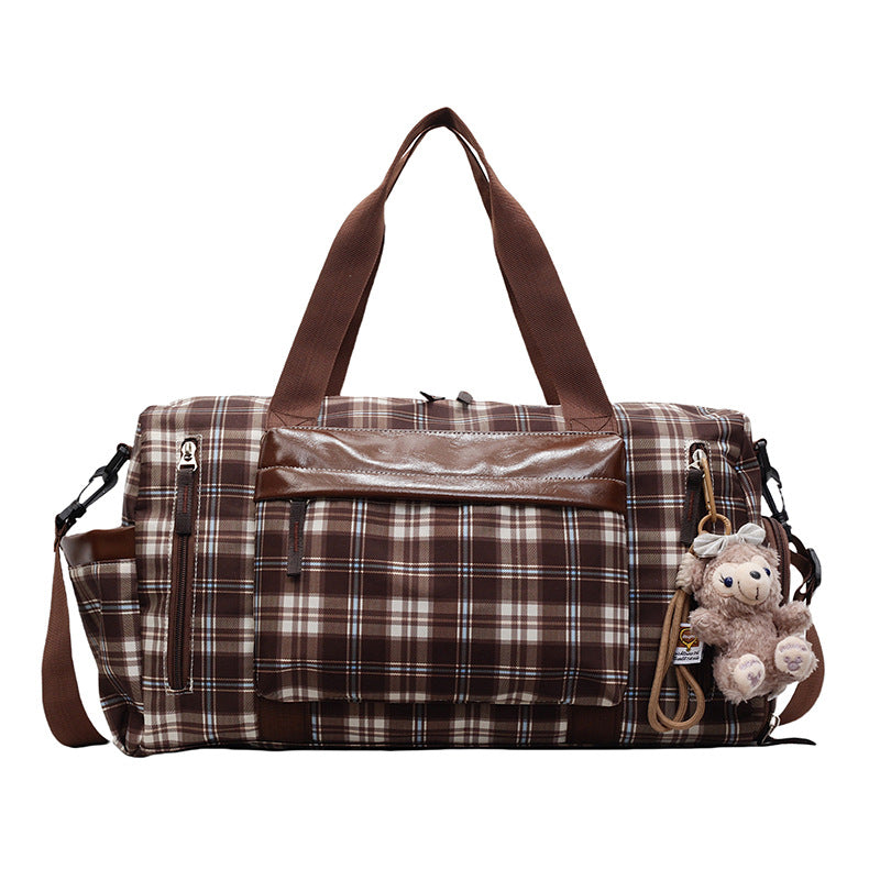 Schickes Karomuster Wochenend-Duffle Karnz