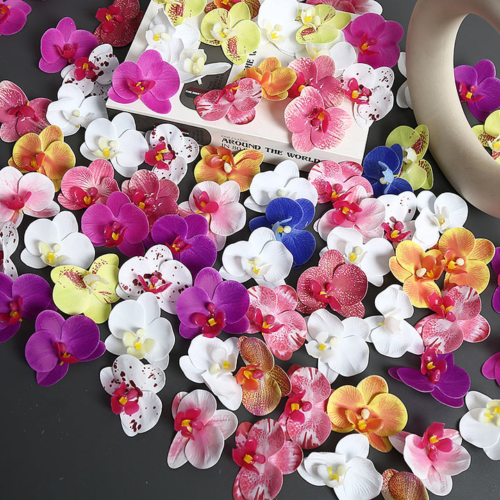 Künstliche Orchideenblütenakzente für die Wohnkultur