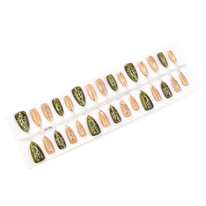 Celestial Themed Press-On Nail Art Set Karnz