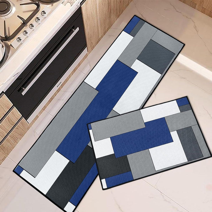 Geometrisch gemusterter Küchenläufer Teppich