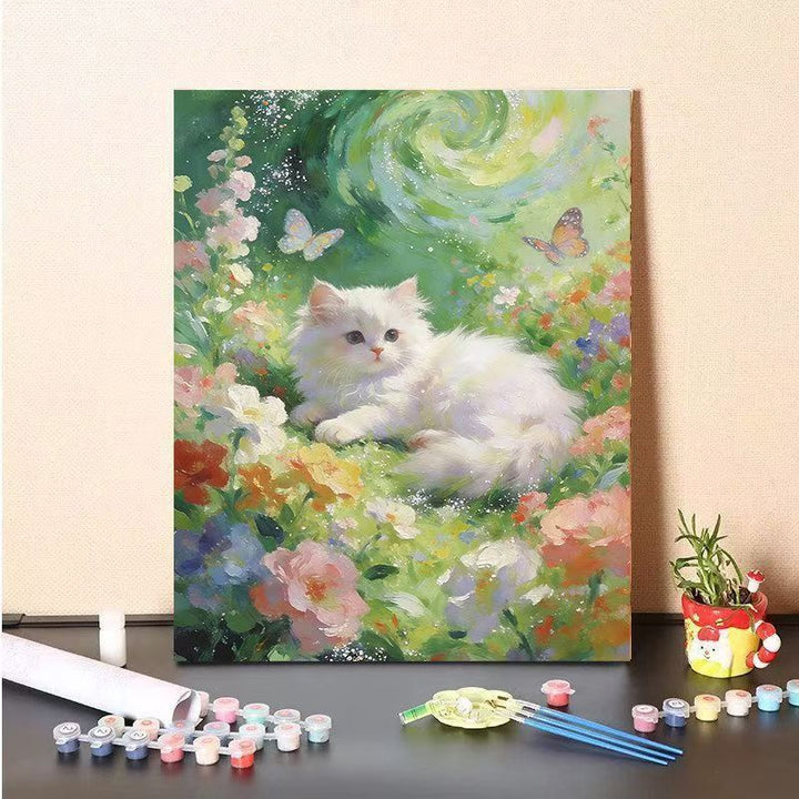 DIY Katzen-Themen Malen Leinwand Kit Karnz