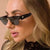 Damen Hexagon Sonnenbrille mit luxuriösen Metallakzenten Karnz