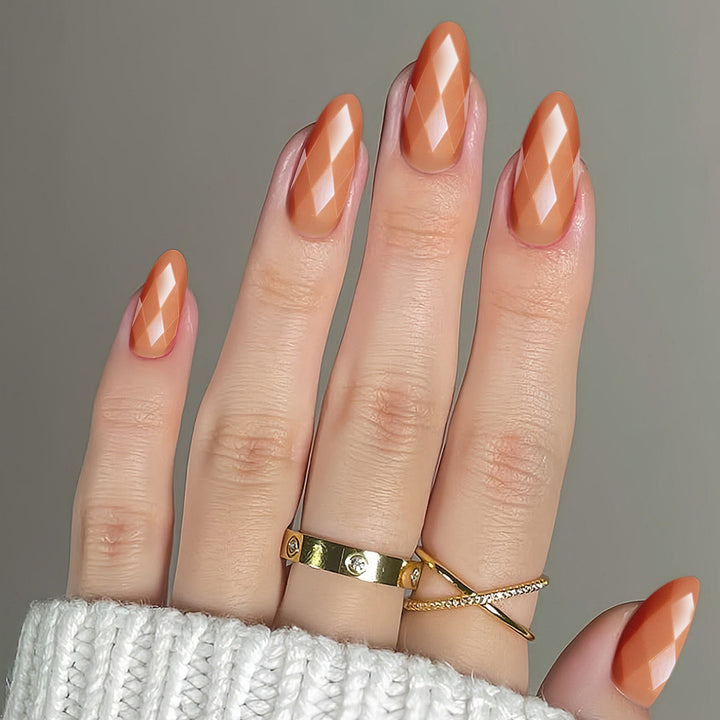 Diamantförmige Glänzende Nail Extensions Karnz