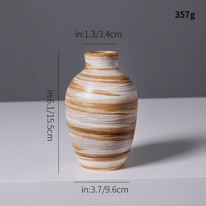 Künstlerische Spiraldesign Keramikvase Karnz